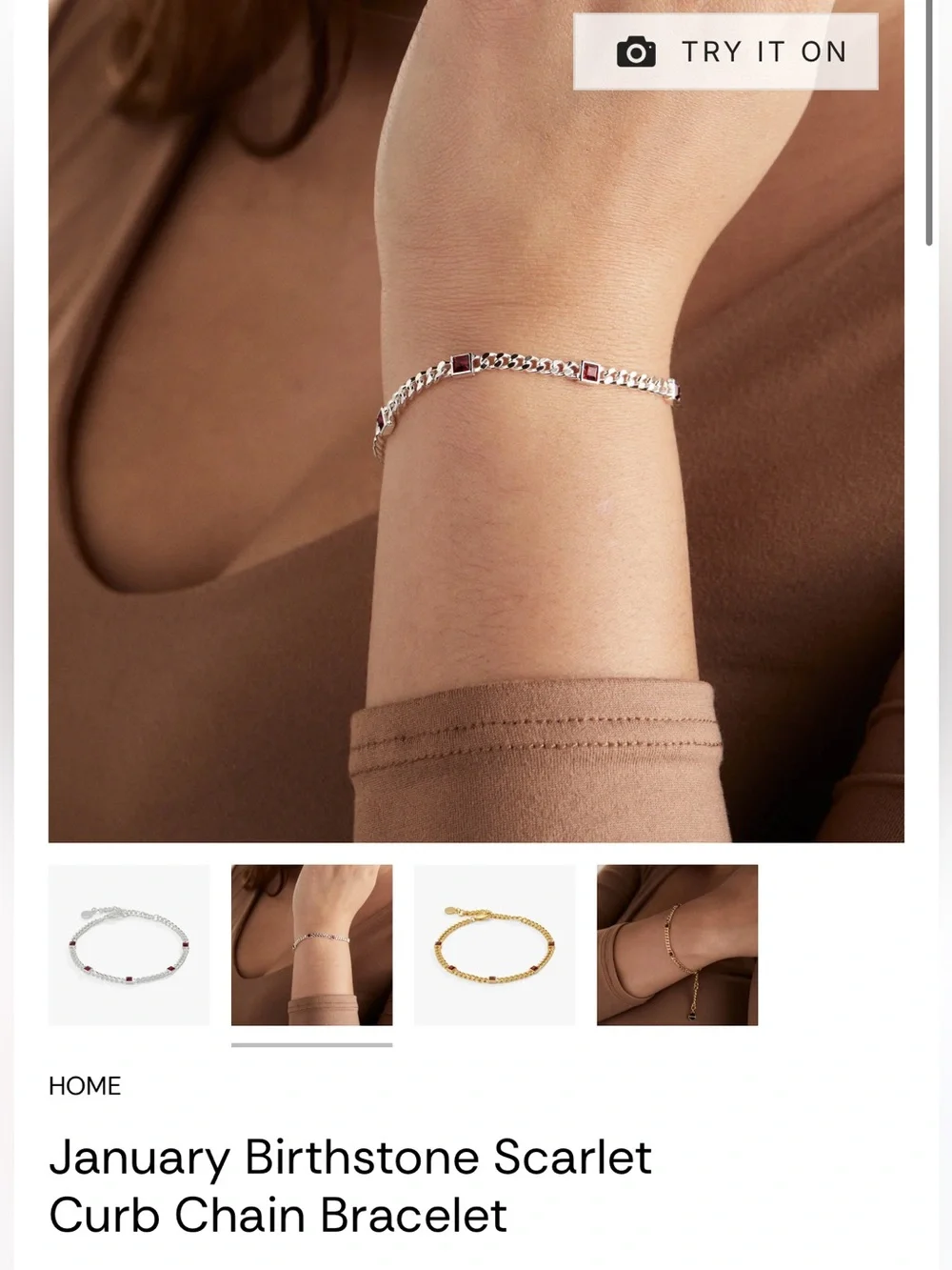 Alex and Ani Gold Bracelet with Scarlet Stones - Picture 4 of 5